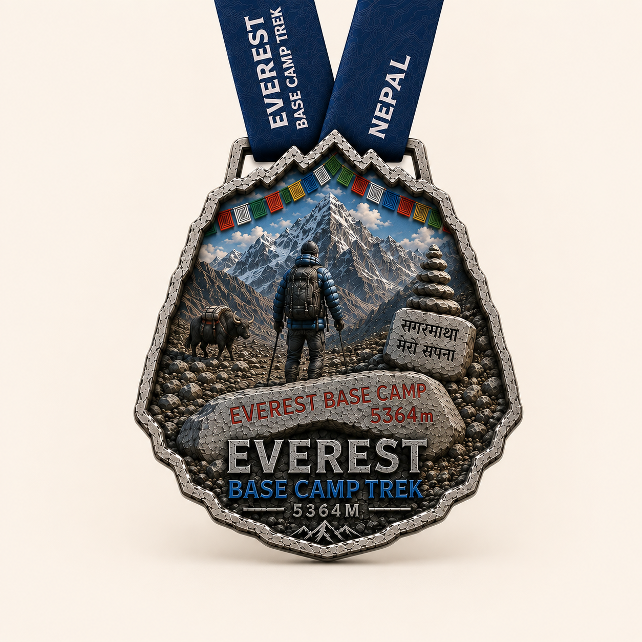 Front of the Everest Base Camp Trail Medal