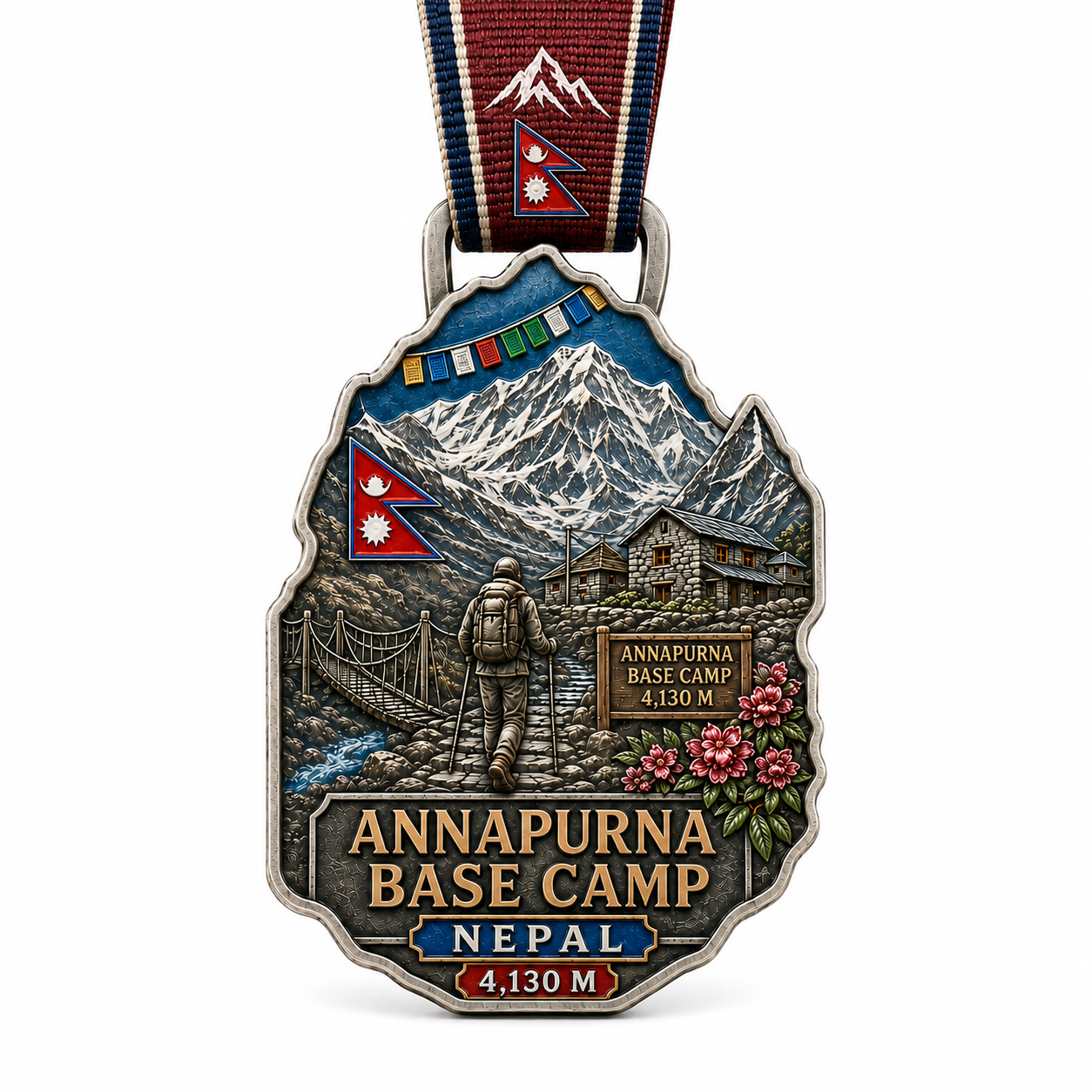 Front of the Annapurna Base Camp Trail Medal